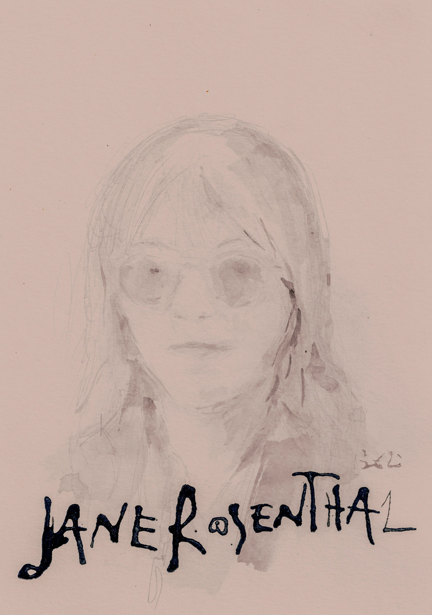 2026 Jane Rosenthal Double Portrait Work on paper and video